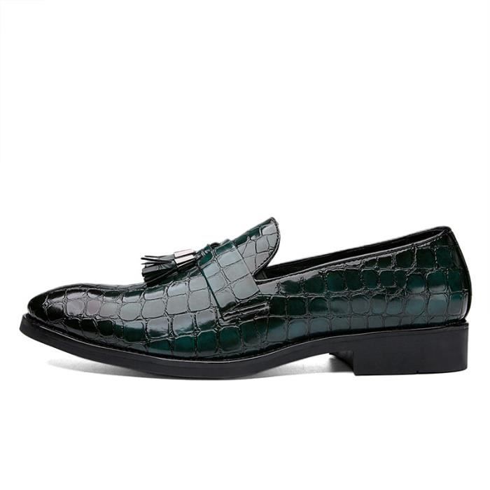 Chaussures Habillées Homme Style Derby/Oxford - Cuir Synthétique, Semelle Caoutchouc, Taille 39 à 47 - 2