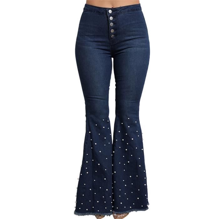 Jeans Femme Toocool Taille Moyenne - Patte D'effet élastique, 70% Coton, Coupe Push-up FX1216 - 6