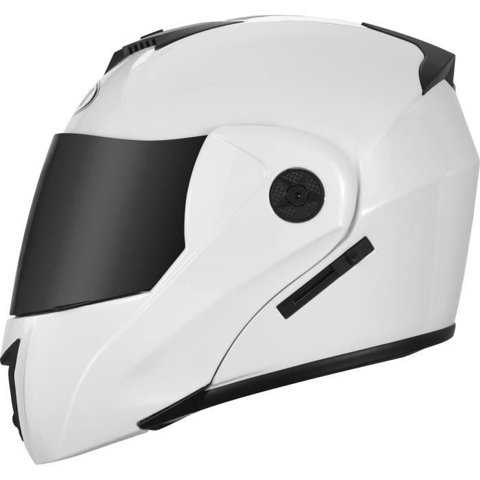 Casque de moto - professionnel - double objectif - visage complet