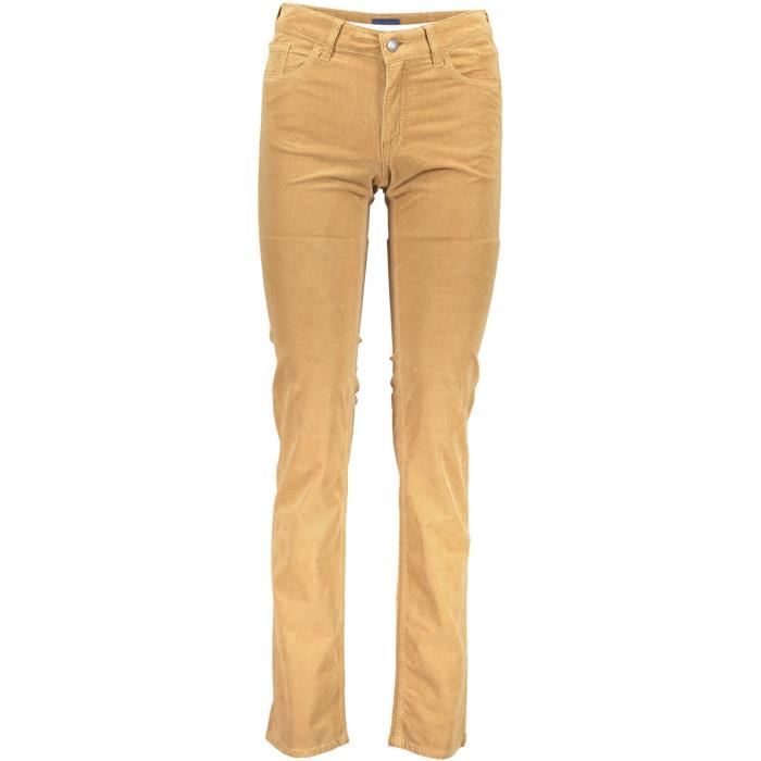 GANT Pantalon Femme Marron Textile SF1347 Marron Cdiscount Pr t