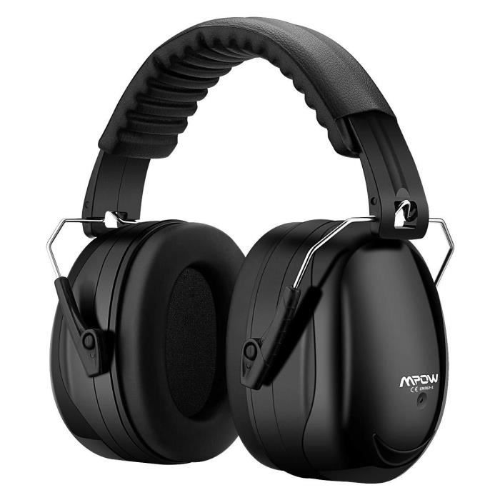 Casque Anti-bruit Protection Auditive Réglable Pliable et Confortable SNR 34db