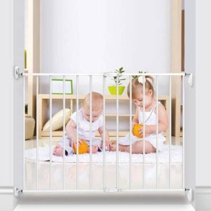 Noma Barrière de Sécurité Extensible 62-102 cm Métal Blanc Bébé Enfant 93361