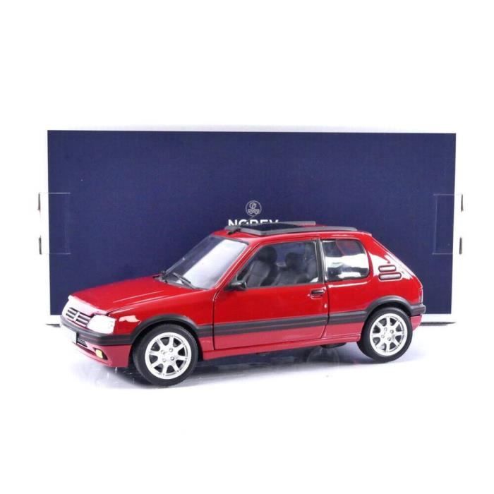 Voiture miniature - NOREV - PEUGEOT 205 GTI 1.9 PTS RIMS 1991 RED - Rouge -  Mixte - Intérieur