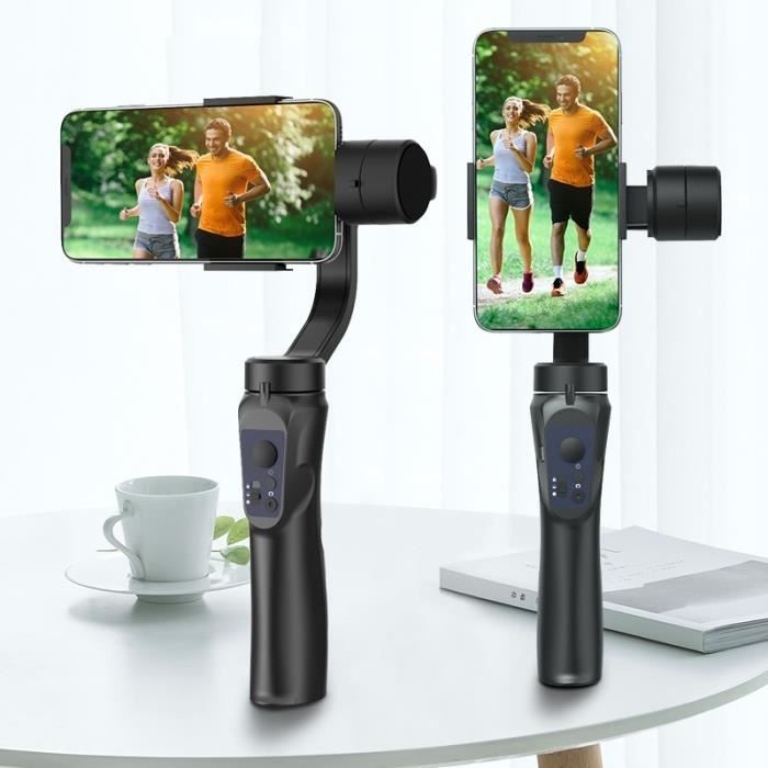 Stabilisateur de caméra à cardan 3 axes portatif, pour téléphone portable, enregistrement vidéo, pour Smartphone, caméra d'action