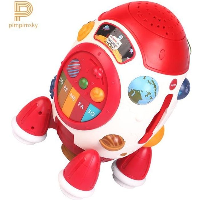 Pimpimsky Cube D Activite Bebe Polyedre Aviation Fusee Projection Machine D Education Precoce Jouet Musique Tambour Cadeau De Noel Cdiscount Jeux Jouets