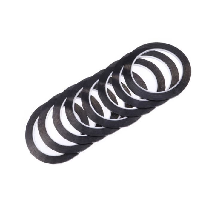 Sourcing Map Lot De 3 Rubans Adhésifs Pour Tableau Blanc De 2 Mm - 66 M - Pour Tableau Blanc Effaçable à Sec - Scrapbooking - Bricolage - Noir