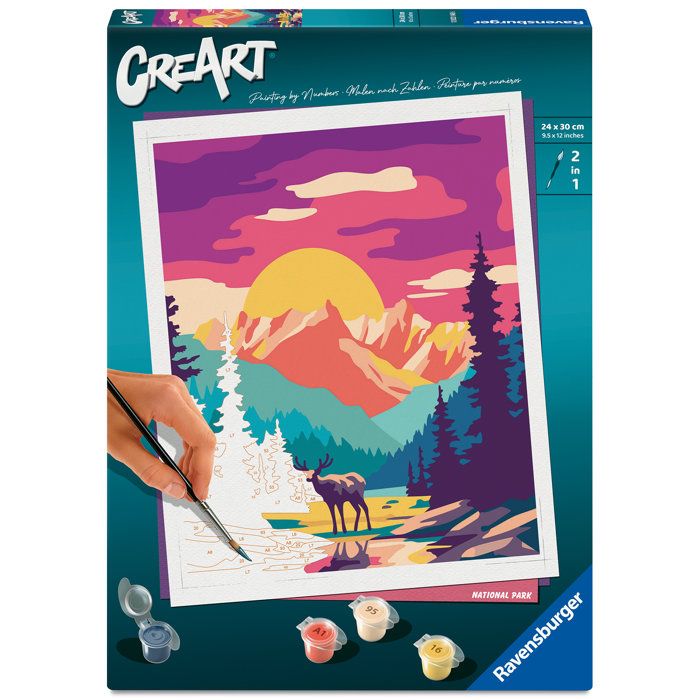 Creart peinture au numéros : National Park Ravensburger Jeux France - vue 3