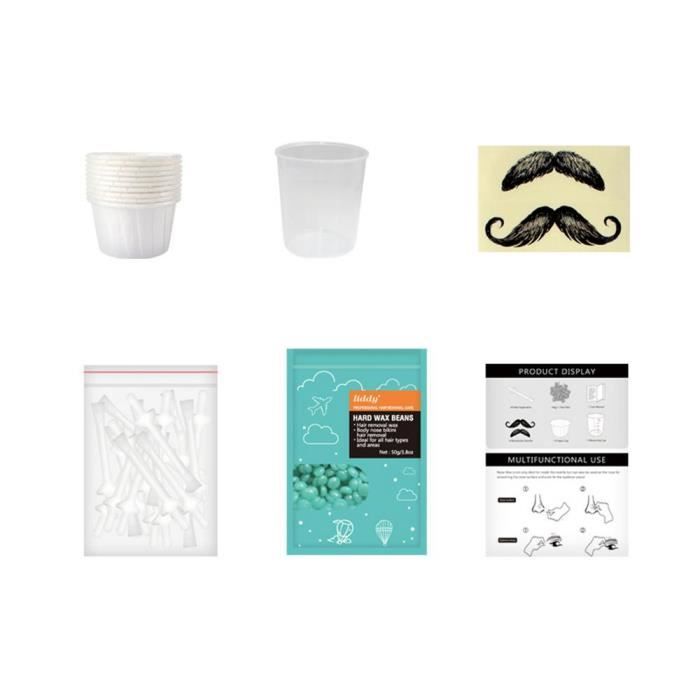 Kit d'épilation du nez et des oreilles pour homme,sans douleur et