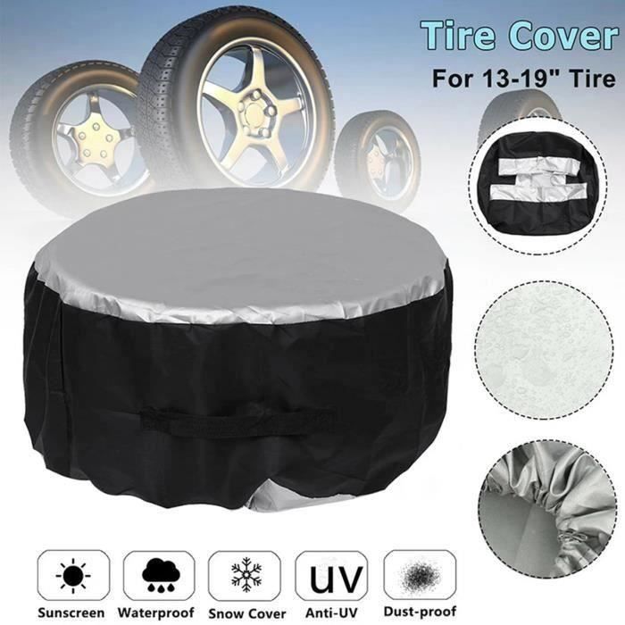 Housse De Protection Pour Roue De Secours – Taille Ajustable 48–58 Cm – Avec Poignée Et Sangles – Pour SUV, Voitures, Utilitaires