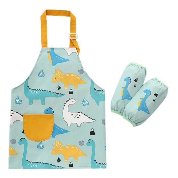 Tablier Imperméable Pour Enfants 2-6 Ans - Manches Longues, Poche, Pour Peinture, Cuisine, Arts Créatifs - 10