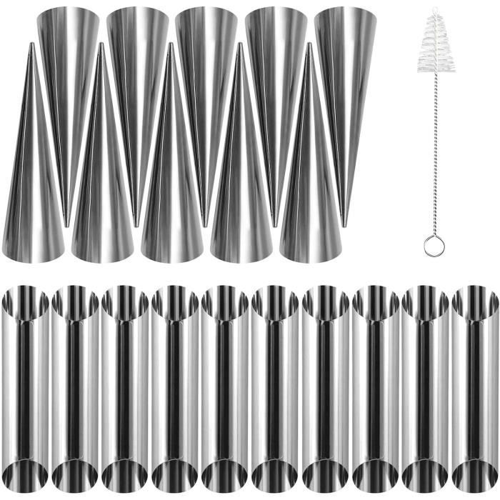 WUSJCOF 6 Pièces Moule Cannoli Antiadhésif Et Inoxydable,Tube