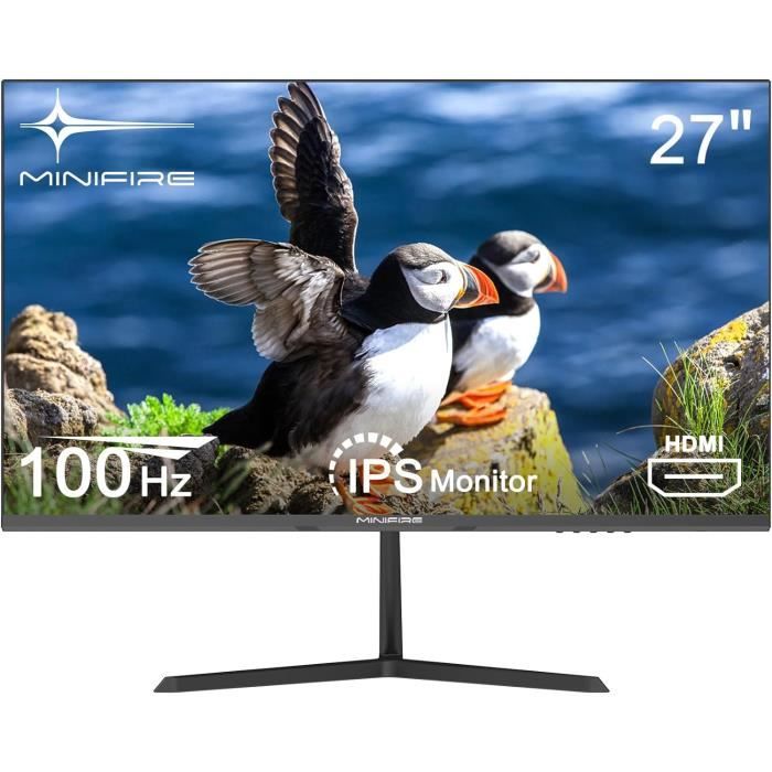 Moniteur PC 27 Pouces Grebear - Écran Plat Neuf