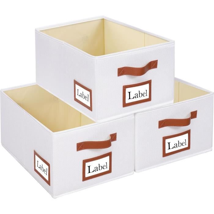 Paniers Décoratifs Enfant Lot De 3 Paniers Rangement En Corde Coton - Style Bohème Blanc - 18x18x8 Cm - Déco Et Pratique Décoration Bohème Blanc