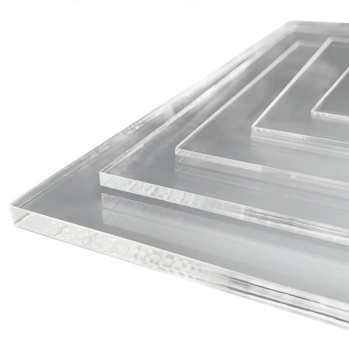 Feuille de plexiglass A3, A4, A5 avec choix de l'épaisseur 210 x 300 mm 1 Mm  - Cdiscount Bricolage