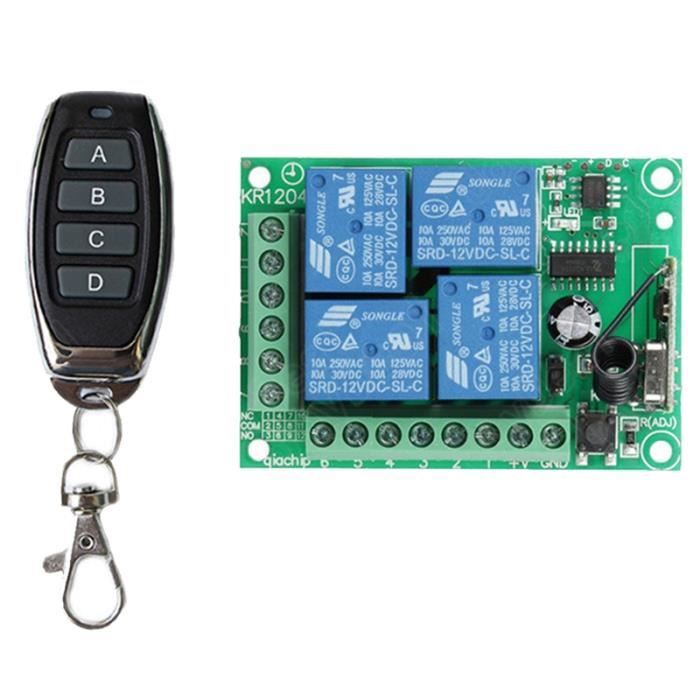 Récepteur de commutateur de télécommande DC 12V 2 ... – Grandado