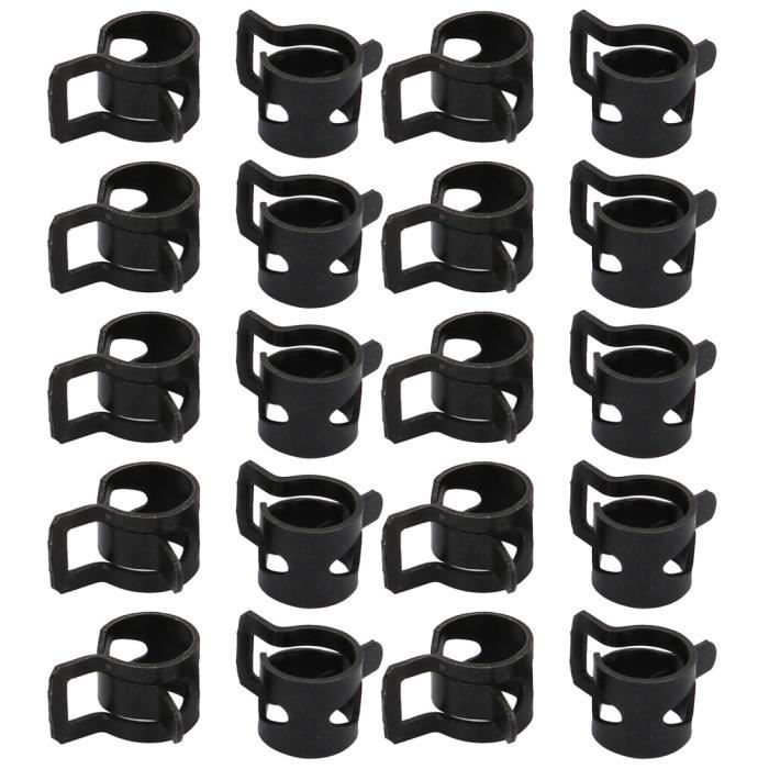 Lot De 50 Colliers De Serrage Acier 65Mn - Pour Tuyaux 6mm ID (4.5-5mm Extérieur) - Eau, Air, Carburant, Silicone