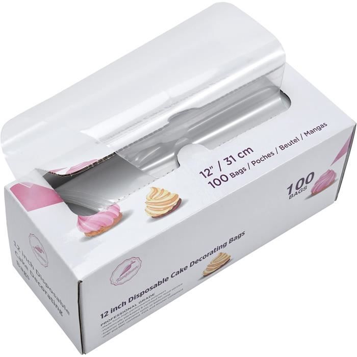 Embout Jetable De Sac De Décoration De Gâteau Wilton, Transparent, Paq