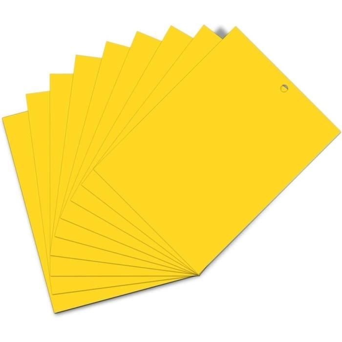 40Pcs Piège à Mouches Pièges à ctes Pièges Engluées Plaques Jaunes