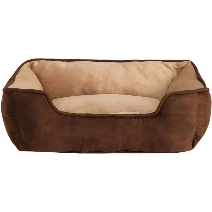Meilleurs prix pour lionto Panier Chien 2-en-1 lit Chien Coussin réversible, (M) 80x60 cm Marron-Beige228