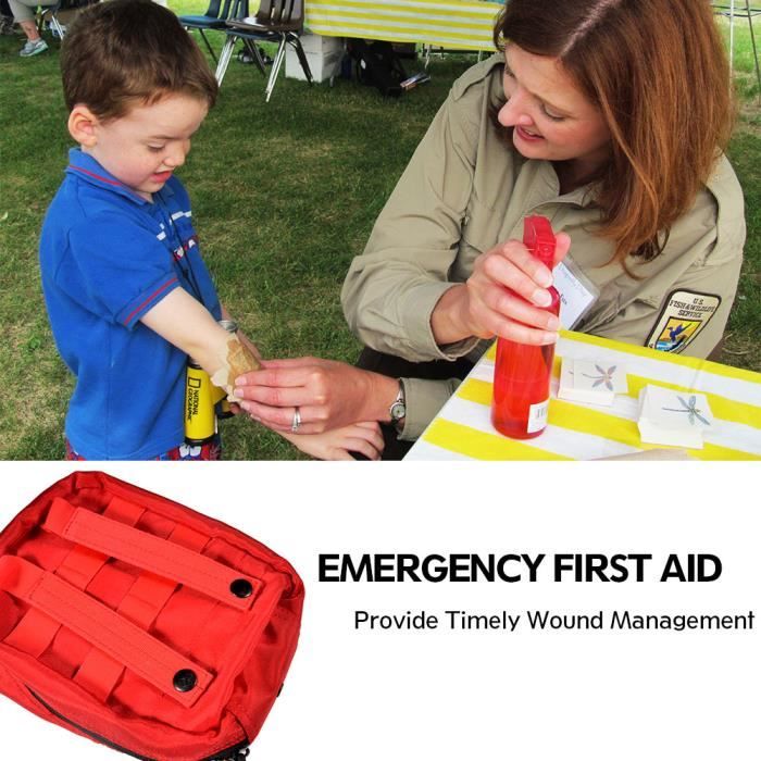Kit Premiers Secours Extérieur Thomatex – Sac Réfléchissant, 21 Fournitures, Pour Randonnée, Vélo, Camping