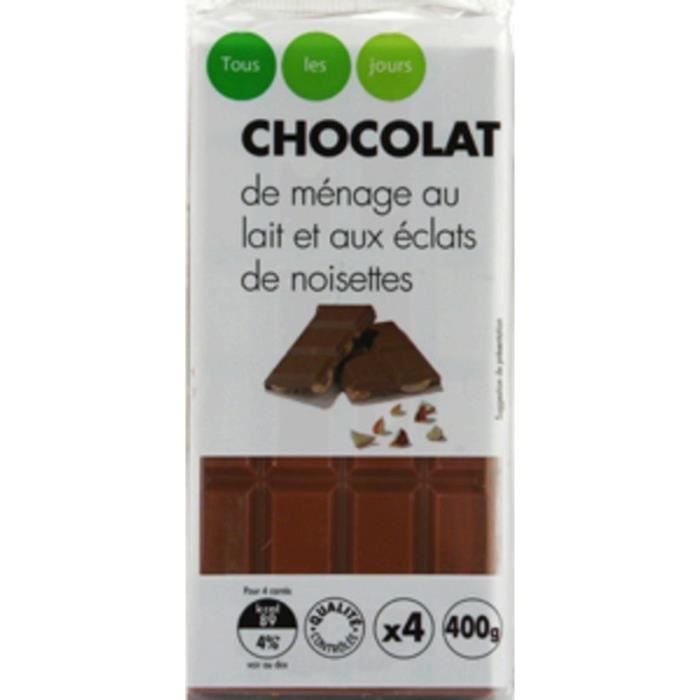 Achat M-Budget · Tablette de chocolat · Au lait, noisettes brisées