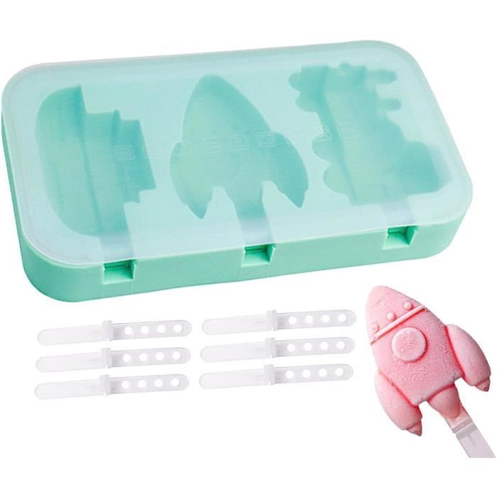 KSIEE Lot de 4 récipients à crème glacée, 1 litre avec couvercles en silicone pour crème glacée maison, sorbet et gelato, passent au congélateur et au lave-vaisselle (C