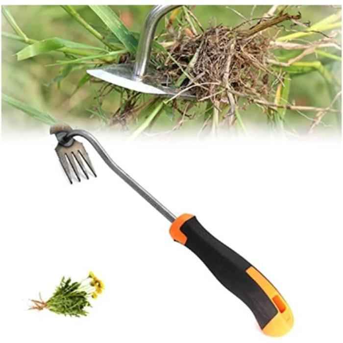 Fourchette De Désherbage Manuel En Acier Inoxydable - Poignée En Bois - Outil De Jardinage Pour Transplantation Et Creusage