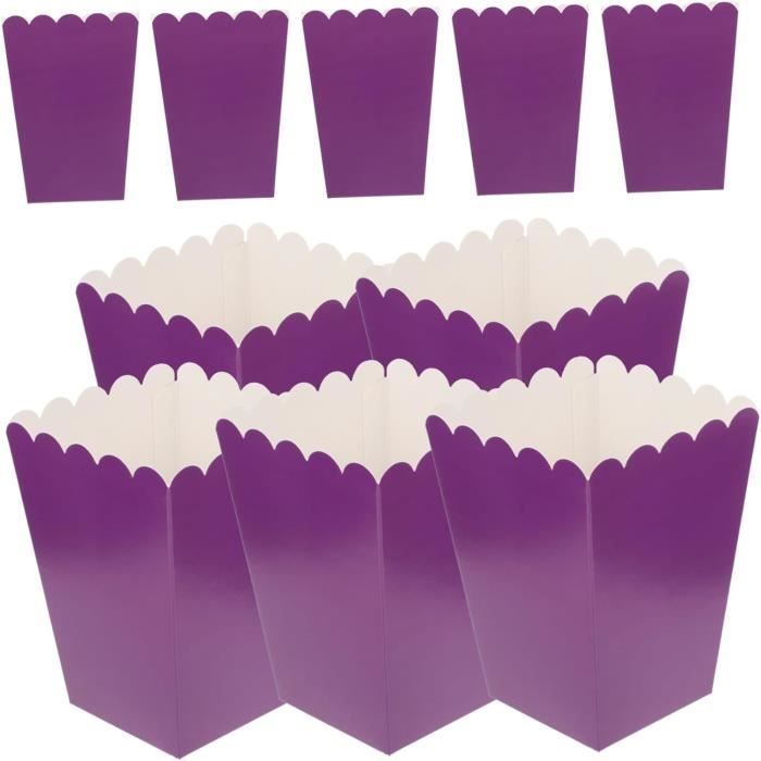 Boîtes De 240 Pièces Pop-Corn De Bonbons Conteneur De Pop-Corn Rayé
