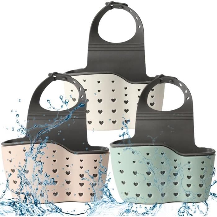 Panier De Vidange Pour évier Suspendu - Passoire à Légumes, Rangement éponge, Polypropylène, Gris Ou Blanc