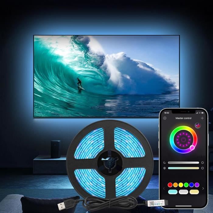Ruban Led 6M [App Smart Control], Multicolore Flexible Bluetooth 5050 ...