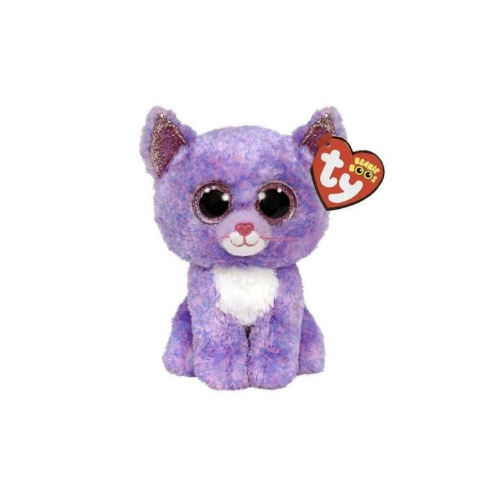 Ty Beanie Boos - Peluche Pinguino Waddles, 15 Cm, Nero E Bianco Con Zampe Glitterate E Grandi Occhi Scintillanti