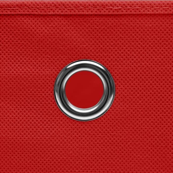 Boîtes de rangement - VIDAXL - 4 pcs - Tissu intissé - 28x28x28 cm - Rouge Boîtes de rangement - VIDAXL - 4 pcs - Tissu intissé - 28x28x28 cm - Rouge