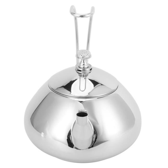 Bouilloire de voyage de 0,6 l en acier inoxydable de camping bouilloire
