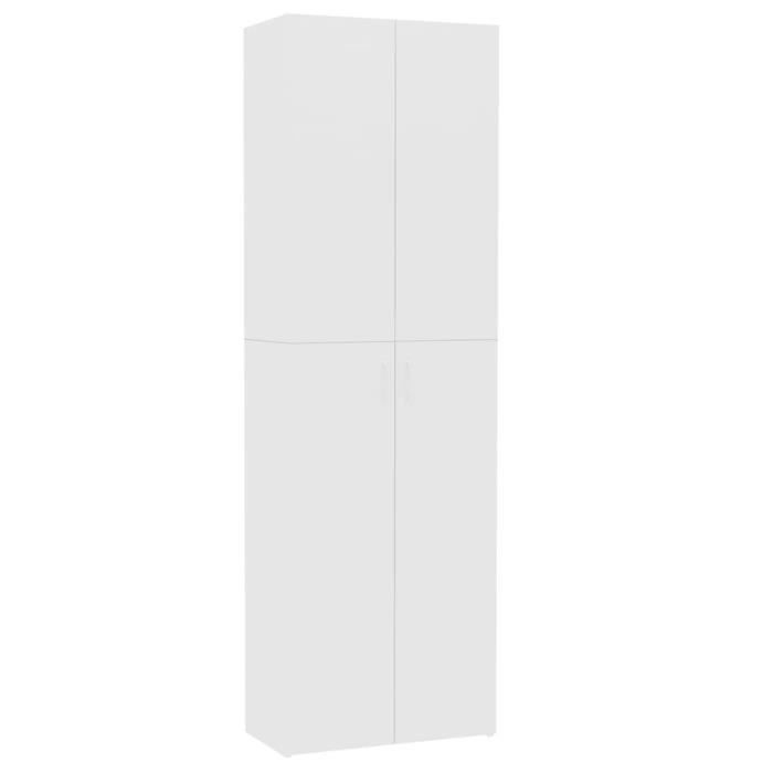rho - armoires | meubles de rangement - armoire de bureau blanc 60 x 32 x 190 cm aggloméré