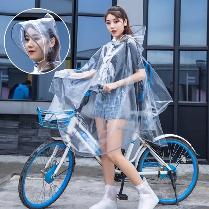 Cape imperméable Transparent Poncho avec Bande réfléchissante Cape de Pluie  Manteau Imperméable avec Cap Capuche Léger - Cdiscount Prêt-à-Porter