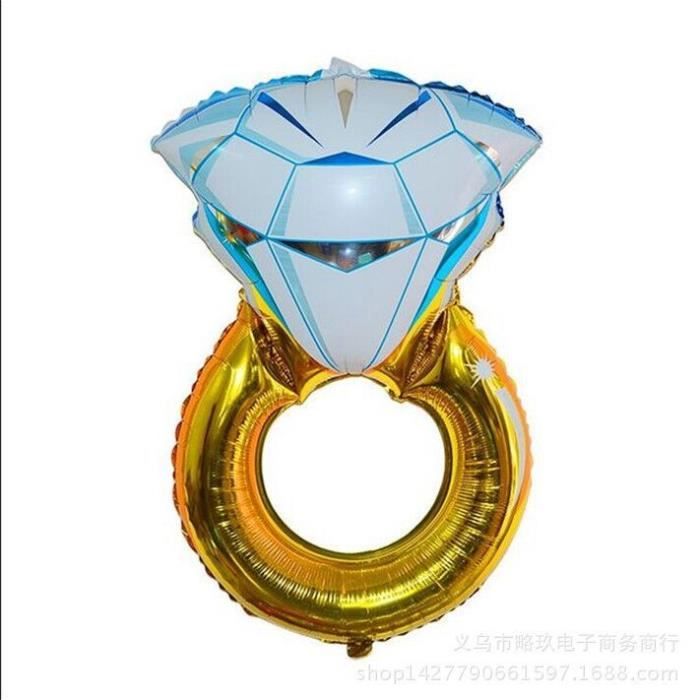 Bague Diamant 3D ballon 53 cm x 51 cm Fiançailles Mariage Célébration Fête Décor 