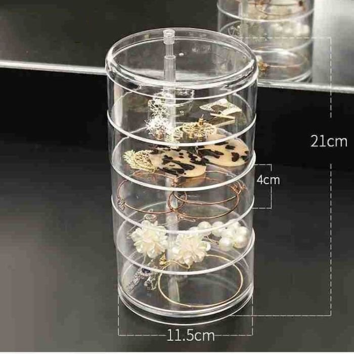 Stratalife Organiseur De Bijoux Empilable Avec Couvercle - Plateau De