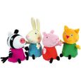 Coffret peluche Peppa Pig Jemini - Peppa et ses amis - Zuzu Zebra, Mle Rabbit, Candy Cat-1