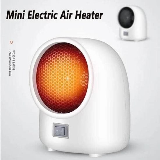 Agiferg Mini chauffage bureau bureau muet souffleur d'air chaud petit  chauffage domestique chambre chauffage électrique 110 V (norme américaine  et japonaise)