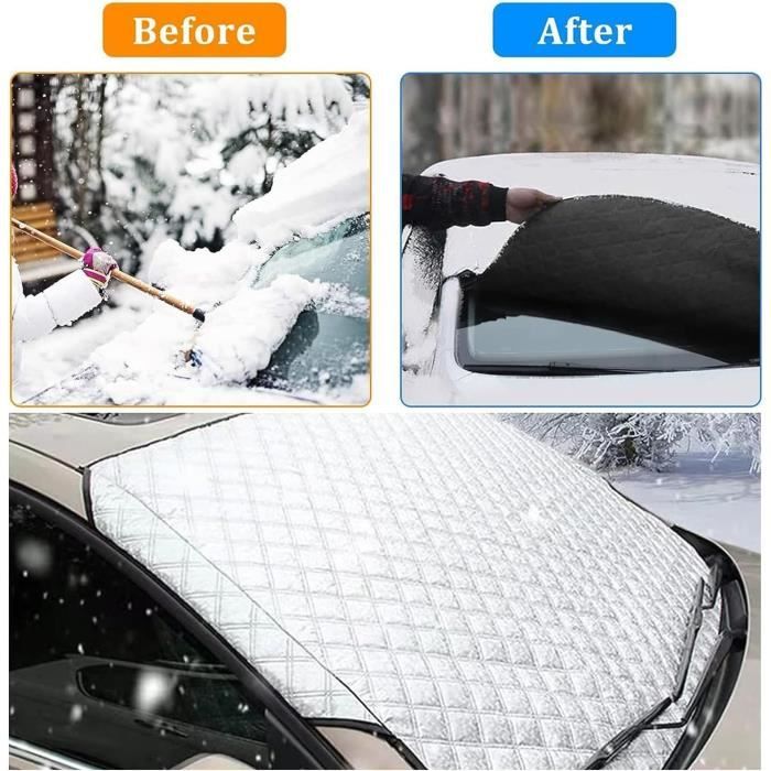 Couverture Pare-Brise Voiture Magnétique Bâche Pare Brise Protection Couverture Repliable Pour Voiture Anti Givre Neige 178 X 112 5 Cm 91579594