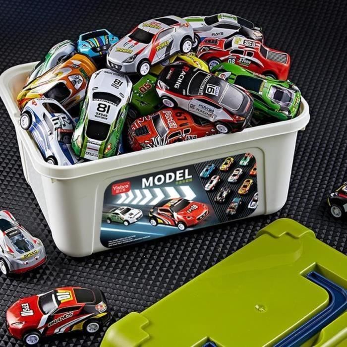 Lot Voitures Jouets Métal 30/50/70 Pièces – Mini Cascades, Course, Valise, Route Et Panneaux Pour Enfants 1-5 Ans