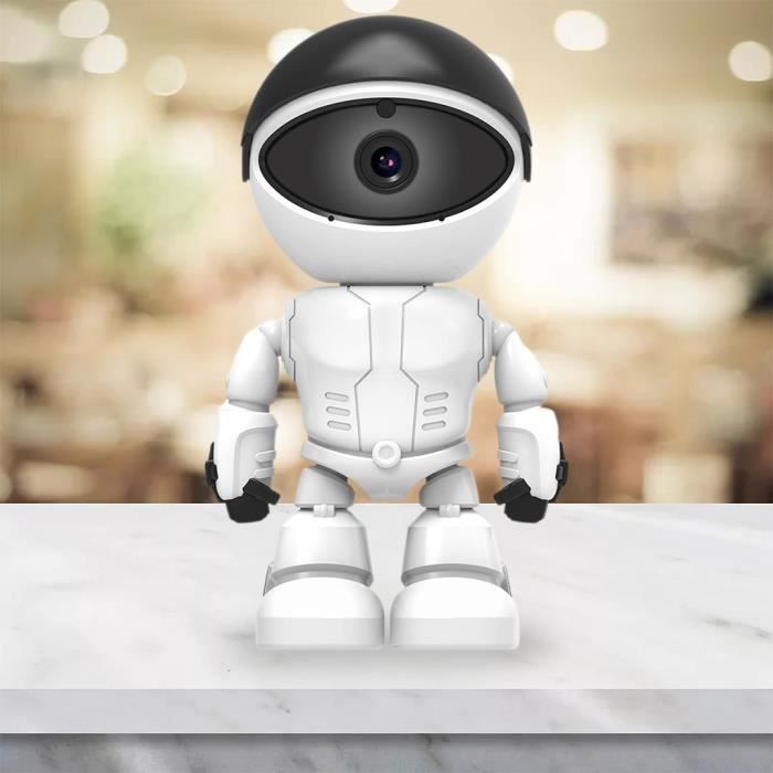 Caméra De Sécurité IP Wifi Sans Fil 1080p Pour Bébé, Robot Astronaute Avec Vision Nocturne Et Reduction Du Bruit Blanc~p129159247