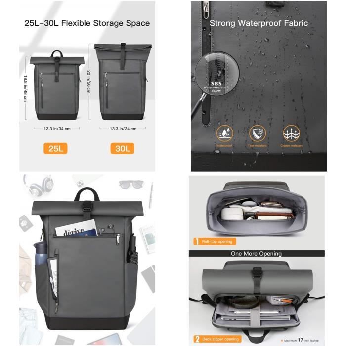 Sacoche pour ordinateur portable Inateck Sac à Dos Femme Homme Antivol, Sac Ordinateur 17 Pouces Sacoche pour ordinateur portable Inateck Sac à Dos Femme Homme Antivol, Sac Ordinateur 17 Pouces