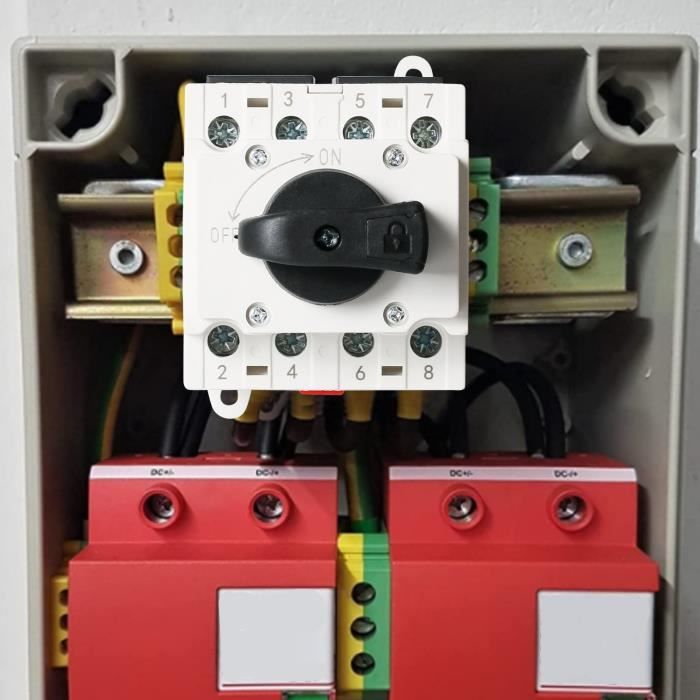 Omabeta interrupteur de déconnexion solaire PV Interrupteur de déconnexion  solaire 4P DC 1000V 32A, electronique niveau