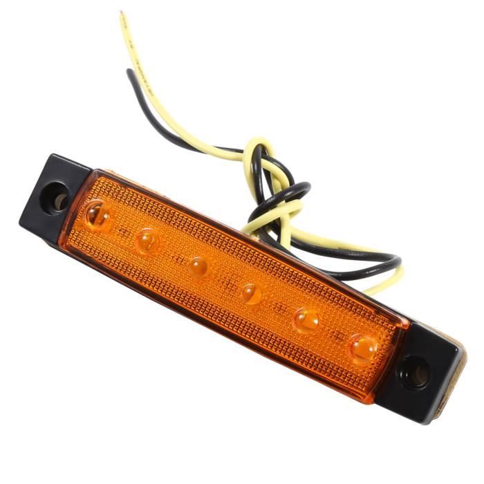 Lot De 10 Feux De Gabarit LED Blancs 12V - Pour Utilitaire, Camping-car, Camion, Tuning