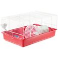 Cage hamster - Une roue, une mangeoire, une maisonnette, un abreuvoir - FERPLAST-2