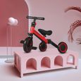 Tricycle Draisienne Vélo - Pour les Bébés et Enfants de 1 à 4 ans Rouge-2