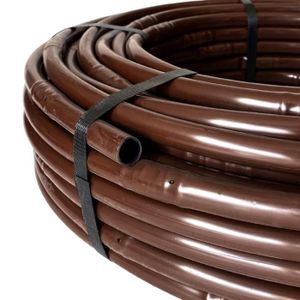 Tuyau Goutte à Goutte Suinga 50m - 16mm Marron Pour Irrigation