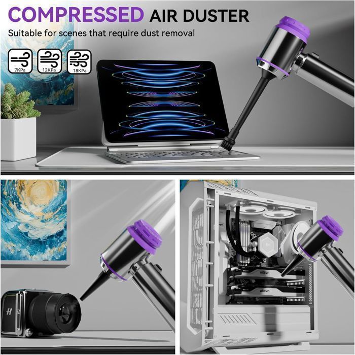 Aspirateur Voiture Sans Fil Puissant,Portable à Main pour Poils d Aspirateur Voiture Sans Fil Puissant,Portable à Main pour Poils d