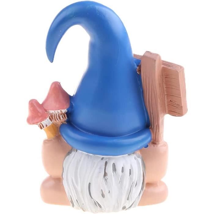 YARCHONN Lot de 5 Nains de Jardin Miniatures en résine, décoration d'elfe Amusante pour terrasse, Cour, pelouse ou décoration de Jardin (série Yoga